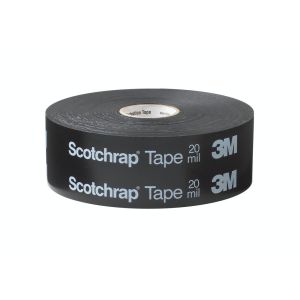 3M™ Scotchrap™ Vinyl Corrosion Protection Tape 50, Unprinted, 50.8 mm x 30.48 m, Black, 1 Roll/Carton, 24 Rolls/Case