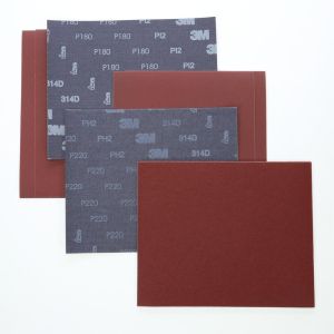 3M™ Utility Cloth 314D, Red, 230 mm x 280 mm, P80