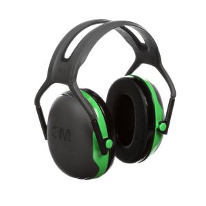 3M™ PELTOR™ Earmuffs, 27 dB, Green, Headband, X1A