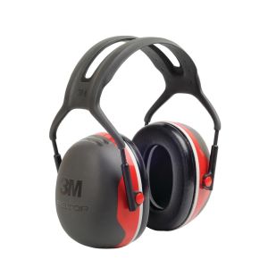 3M™ PELTOR™ Earmuffs, 33 dB, Red, Headband, X3A