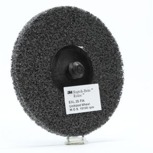 Scotch-Brite™ Roloc™ EXL Unitized Wheel XL-DR, 76 mm x 6 mm, 2S FIN