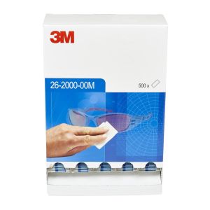 3M™ Disposable Lens Cleaning Tissue Dispenser, 26-2000-00, 500/Disp