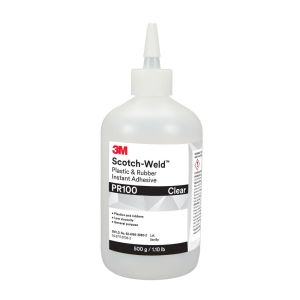 3M™ Scotch-Weld™ Plastic & Rubber Instant Adhesive PR100, Transparent, 500 g