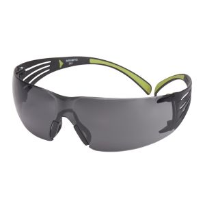 3M™ SecureFit™ 400 Safety Glasses, Black/Green frame, Anti-Scratch / Anti-Fog, Grey Lens, SF402AS/AF-EU, 20/Case