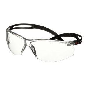 3M™ SecureFit™ 500 Series,Black, Scotchgard™ Anti-Fog/Anti-Scratch Coating (K&N), Clear AF-AS Lens, SF501SGAF-BLK