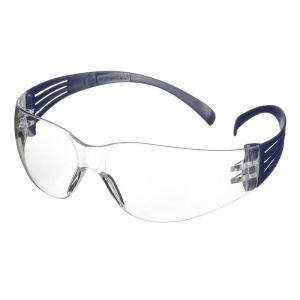 3M™ SecureFit™ 100 Safety Glasses, Blue frame, Anti-Scratch, Clear lens, SF101AS-BLU-EU, 20/Case