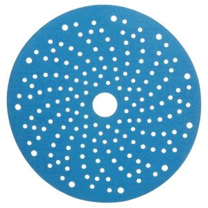 3M™ Hookit™ Abrasive Disc 325U, Blue, 150 mm, Multihole, 320 Grade, 51379