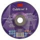 3M™ Cubitron™ 3 Depressed Center Grinding Wheel, 98452, 36+, T27, 150 mm x 7 mm x 22.23 mm, EN, 10/Pack, 20 ea/Case