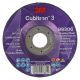3M™ Cubitron™ 3 Depressed Center Grinding Wheel, 99306, 36+, T27, 115 mm x 7 mm x 22.23 mm, EN, 10/Pack, 20 ea/Case
